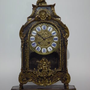 Franz. Schildpatt Pendule mit Boulle Einlagen um 1860