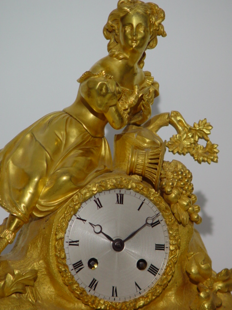 Franz. Cheminee Uhr um 1820 – Bild 2