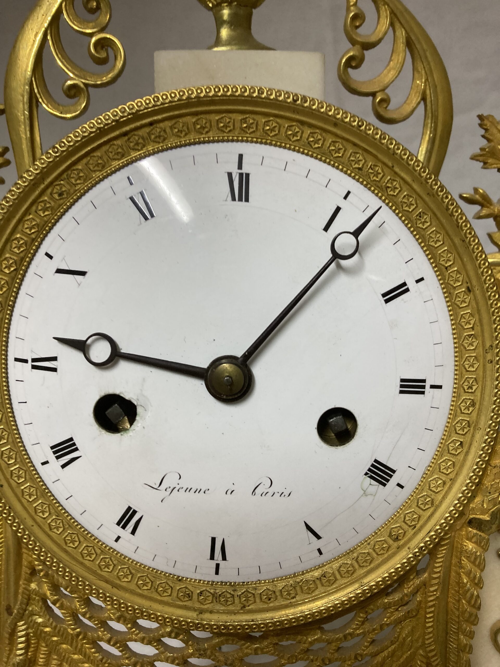 Empire Pendule Paris um 1810 – Bild 3