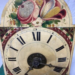 Holzuhr um 1850 Surrer Uhrwerk mit Wecker