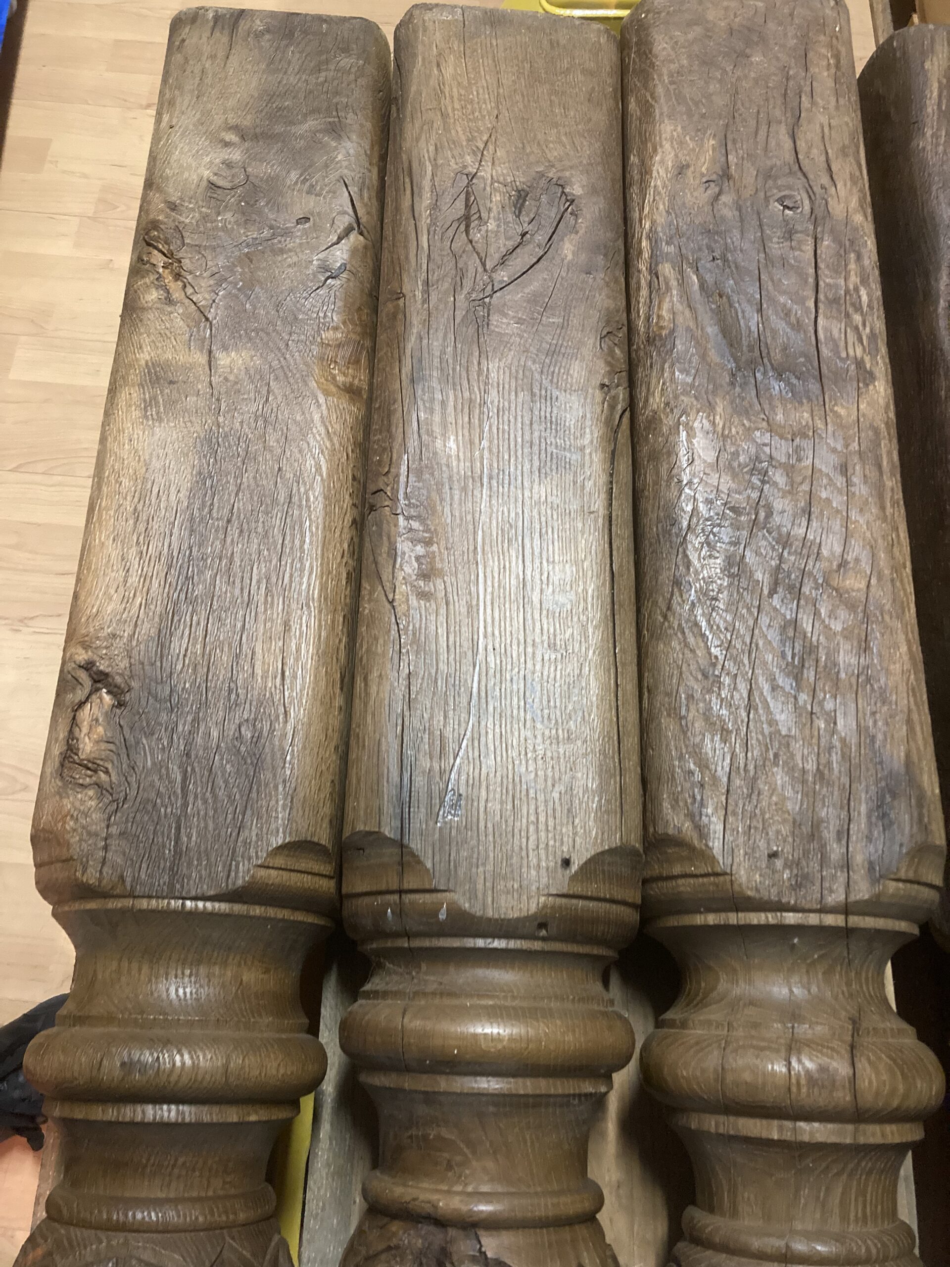 antike Holzsäulen Eichenholz – Bild 4