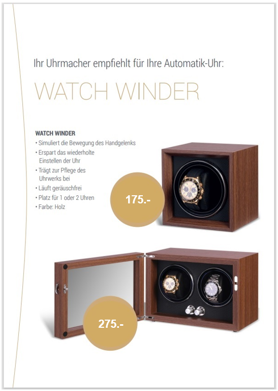 Watch Winder Uhrenbeweger